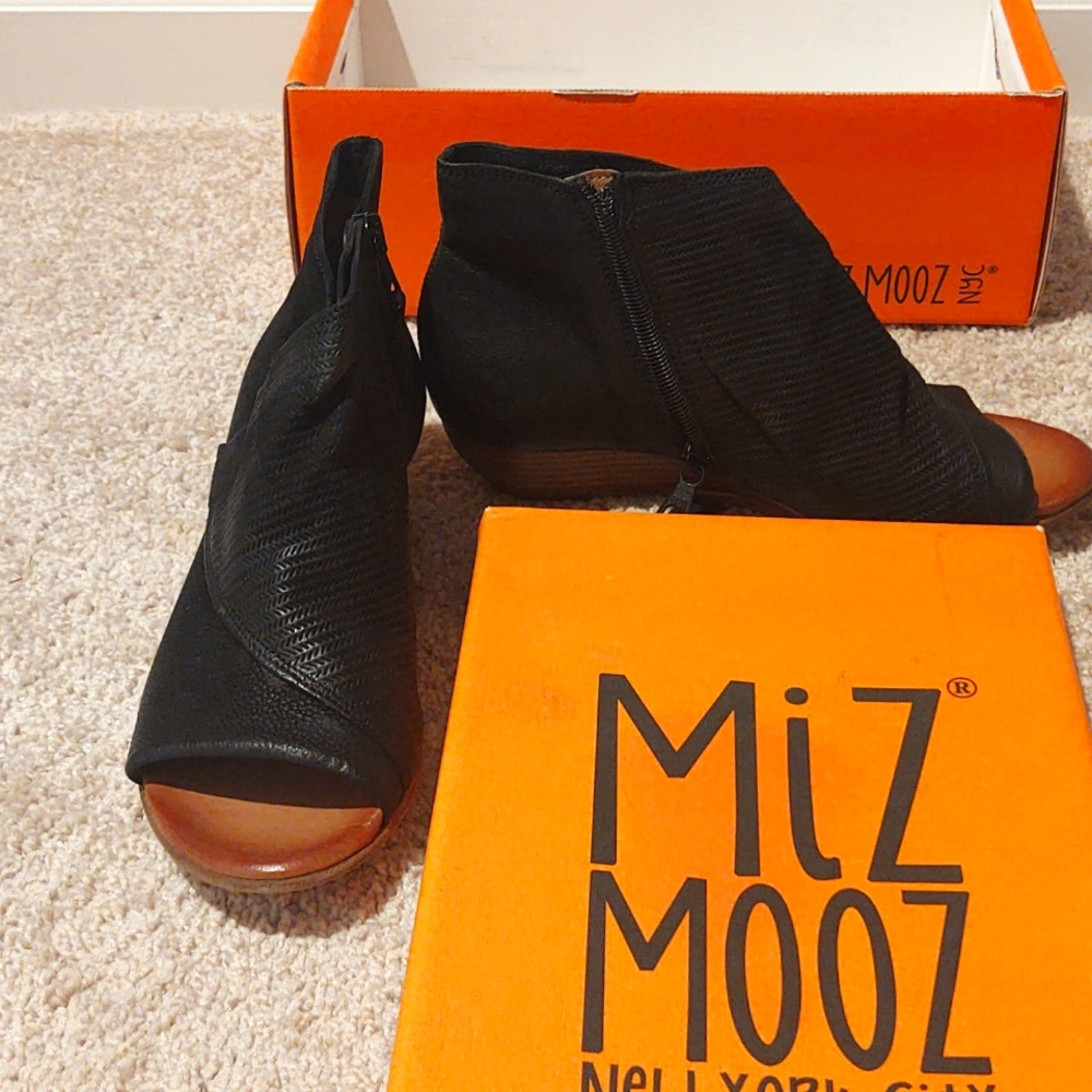 Miz Mooz NYC open toe wedge shoe